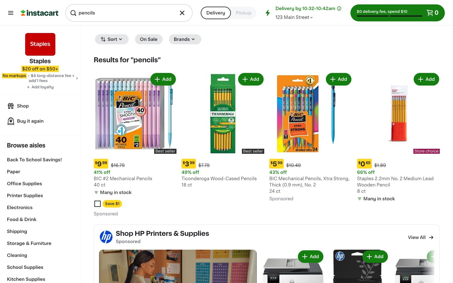 Instacart screenshot 2